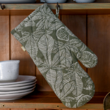 Fig Tree Single Oven Glove Burnt Olive by Raine & Humble